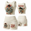 Dragon Ball Women's Anime-Print Tank Top And Shorts Sports Set