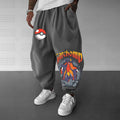 PKM-Unisex Anime Inspired Vintage Plush Pants