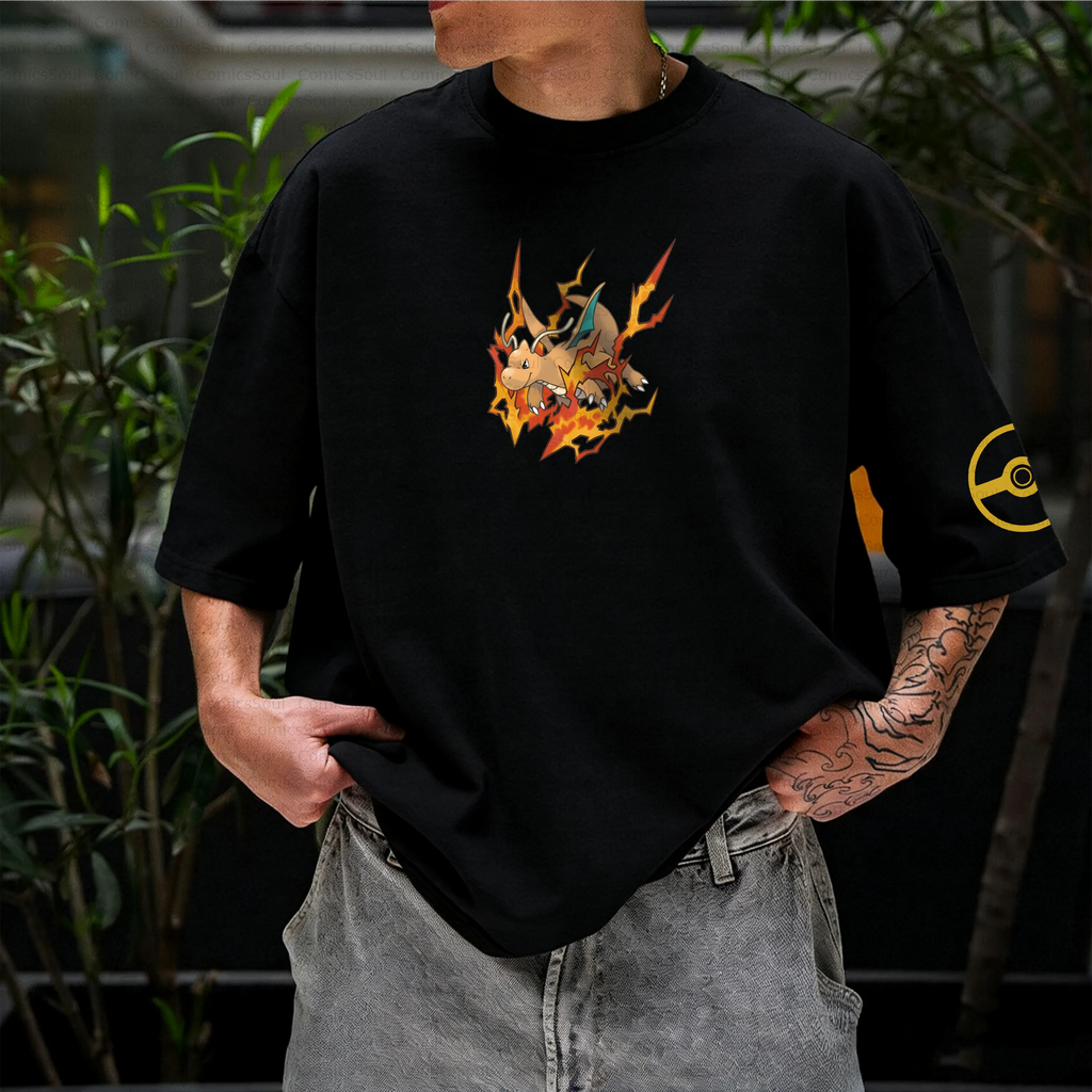 PKM-Unisex Anime Inspired Vintage T-Shirt