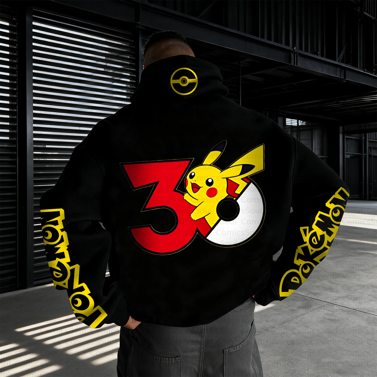 PKM-Unisex Anime Inspired Vintage Plush Hoodie
