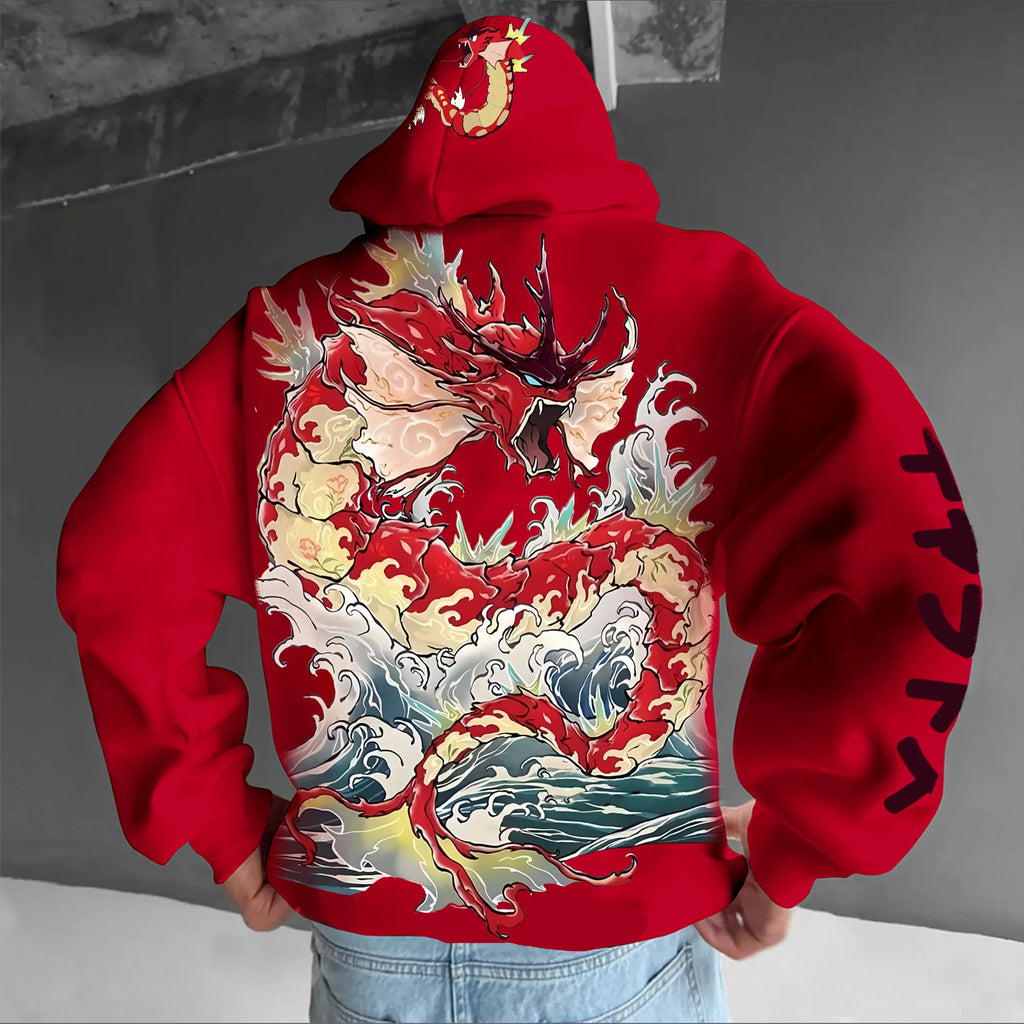 PKM-Unisex Anime Graphic Streetwear Vintage Hoodie
