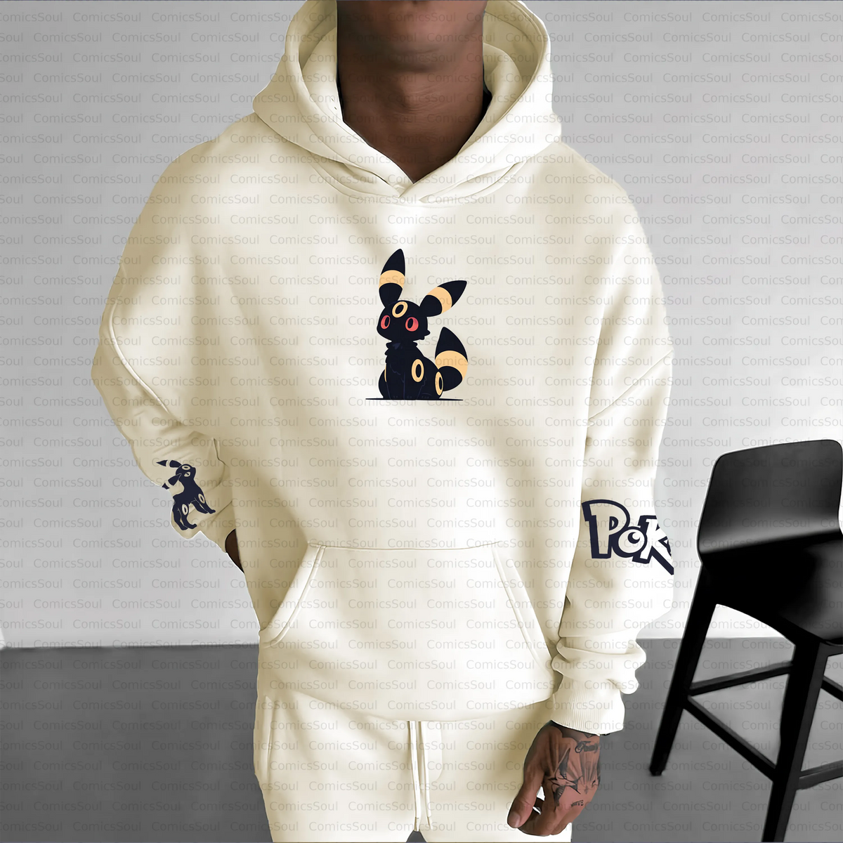 PKM-Unisex Anime Inspired Vintage Plush Hoodie