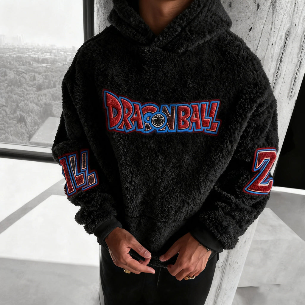 Dragon Ball Color Blocked Plush Hoodie