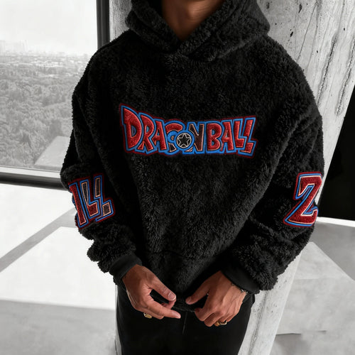 Dragon Ball Color Blocked Plush Hoodie