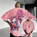 Dragon Ball Men's Oversized Graphic Print Short Sleeve T-Shirt