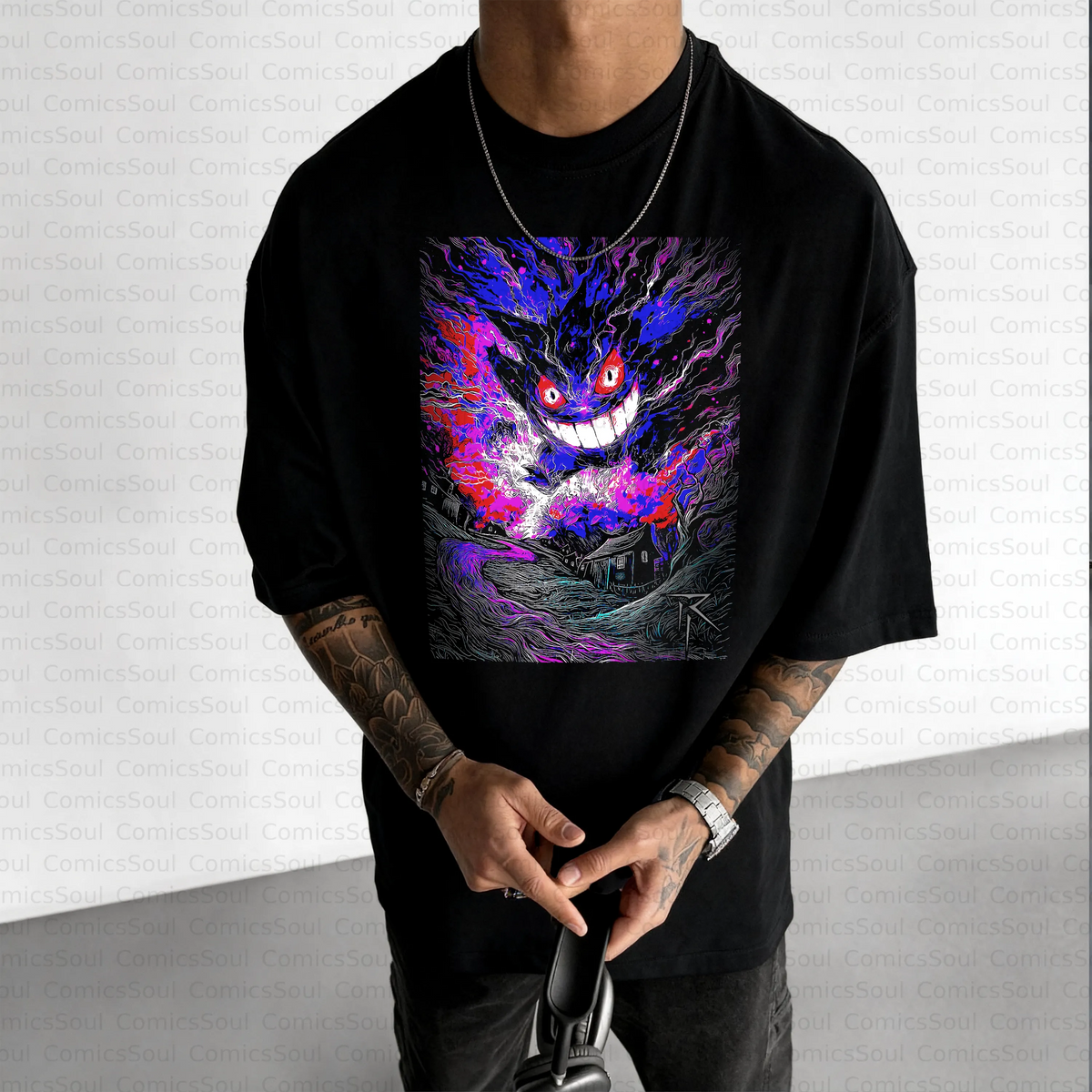 PKM-Unisex Anime Inspired Vintage T-Shirt
