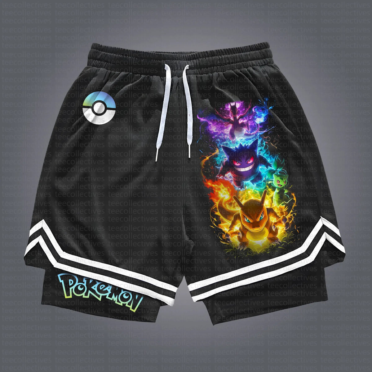 PKM-Unisex “Pokemon” Casual Streetwear Shorts