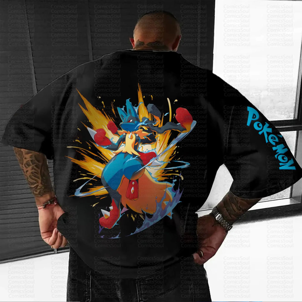 PKM-Unisex Anime Inspired Vintage T-Shirt