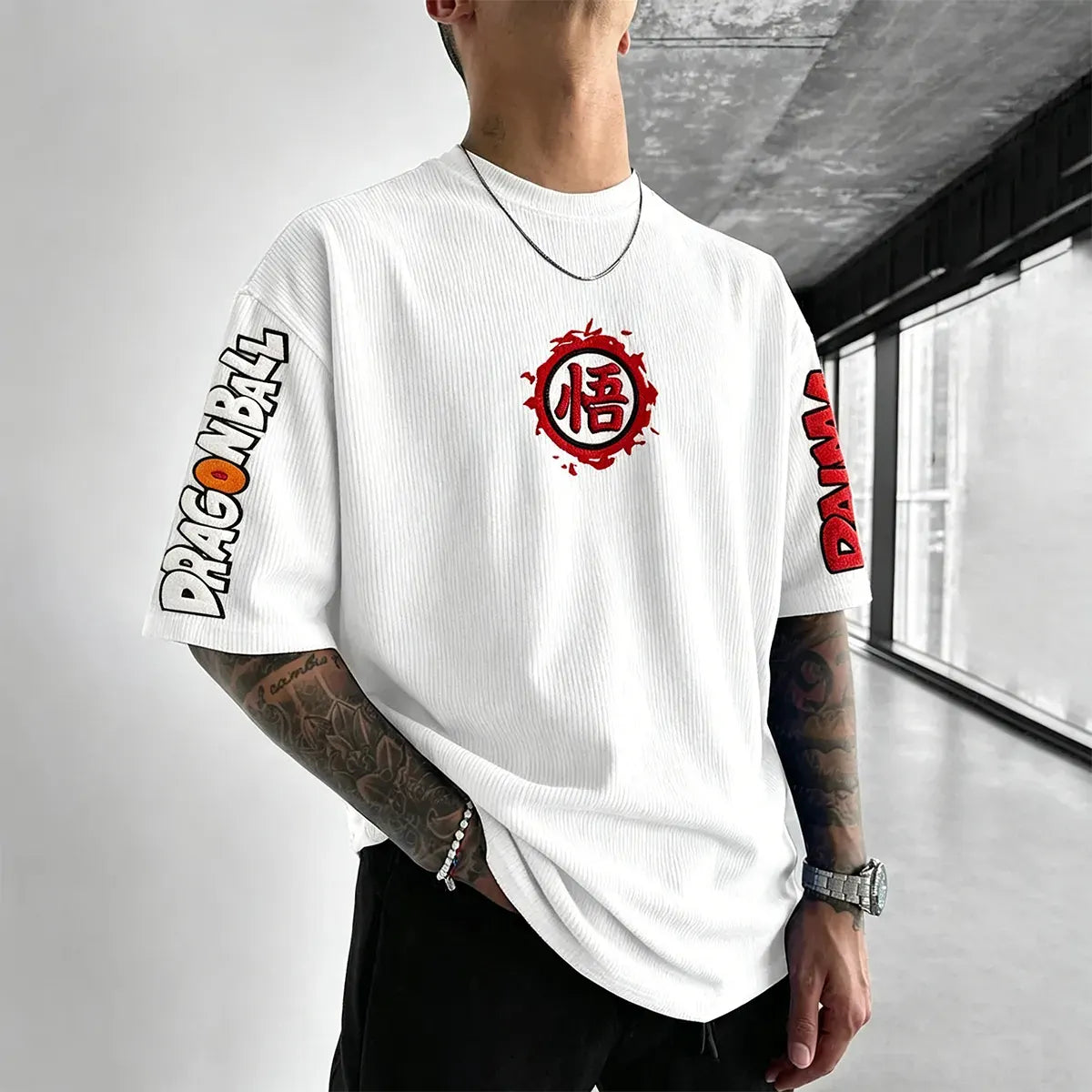Dragon Ball Unisex Anime Inspired Vintage Corduroy T-Shirt