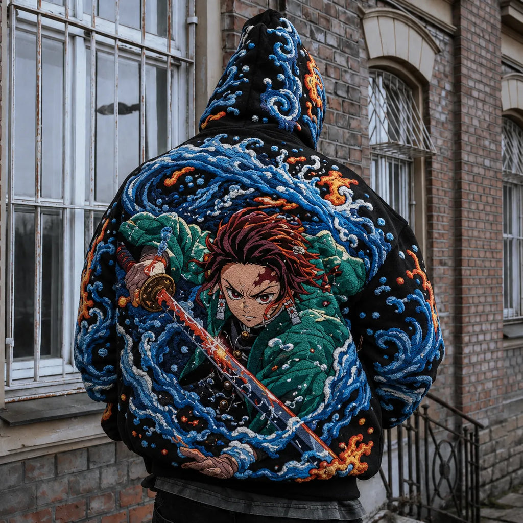 KNY Vintage Anime Print Hoodie
