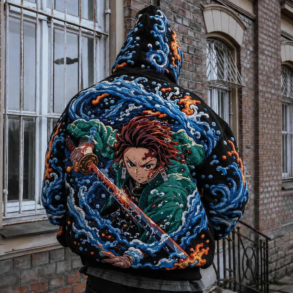 KNY Vintage Anime Print Hoodie
