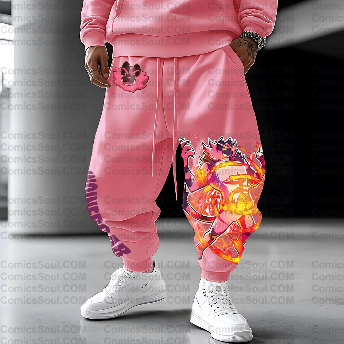 PKM-Unisex Anime Inspired Vintage Pants