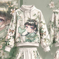 The Apothecary Diaries vintage hoodie and shorts set