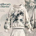 The Apothecary Diaries vintage hoodie and shorts set