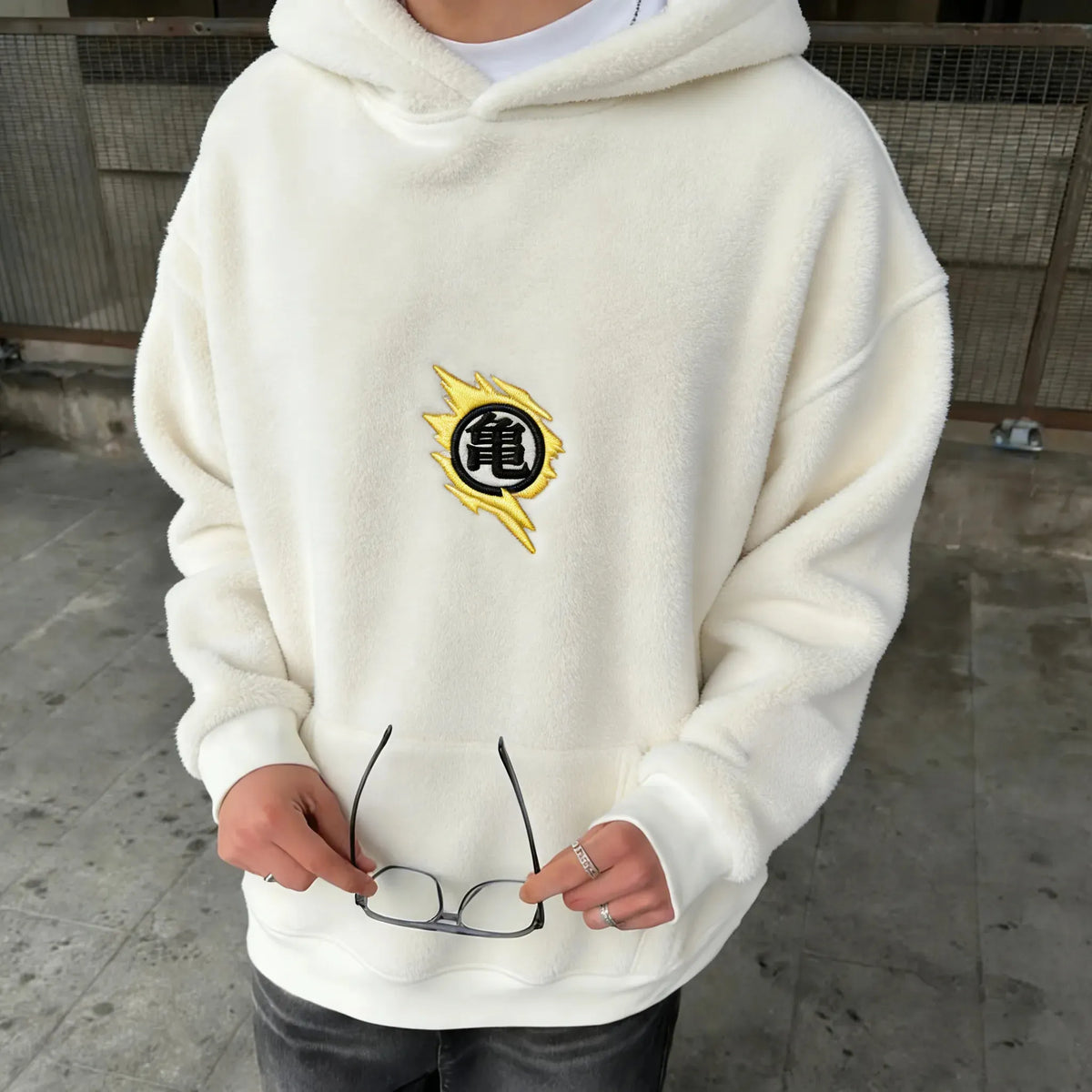 Dragon Ball Color Blocked Plush Hoodie