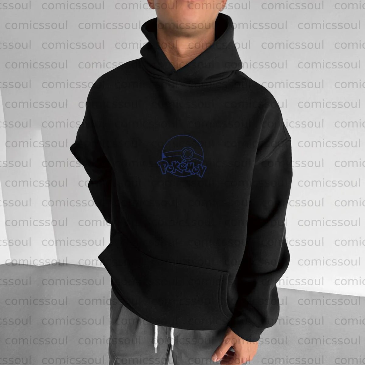 PKM-Unisex Anime Graphic Streetwear Vintage Hoodie