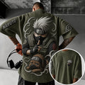 NINDO Unisex Anime-Style Retro Corduroy Oversized T-Shirt
