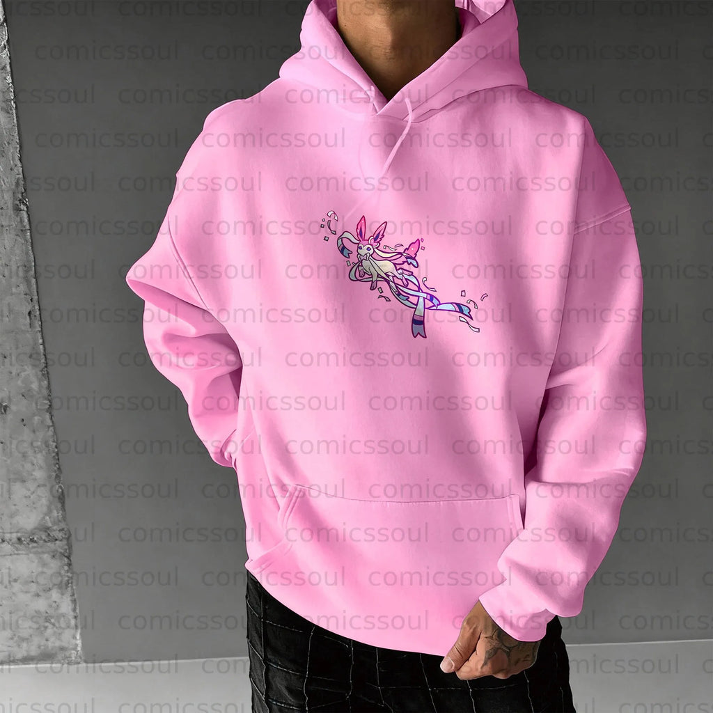 PKM-Unisex Anime Graphic Streetwear Vintage Hoodie
