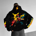 PKM-Unisex Anime Graphic Streetwear Vintage Hoodie
