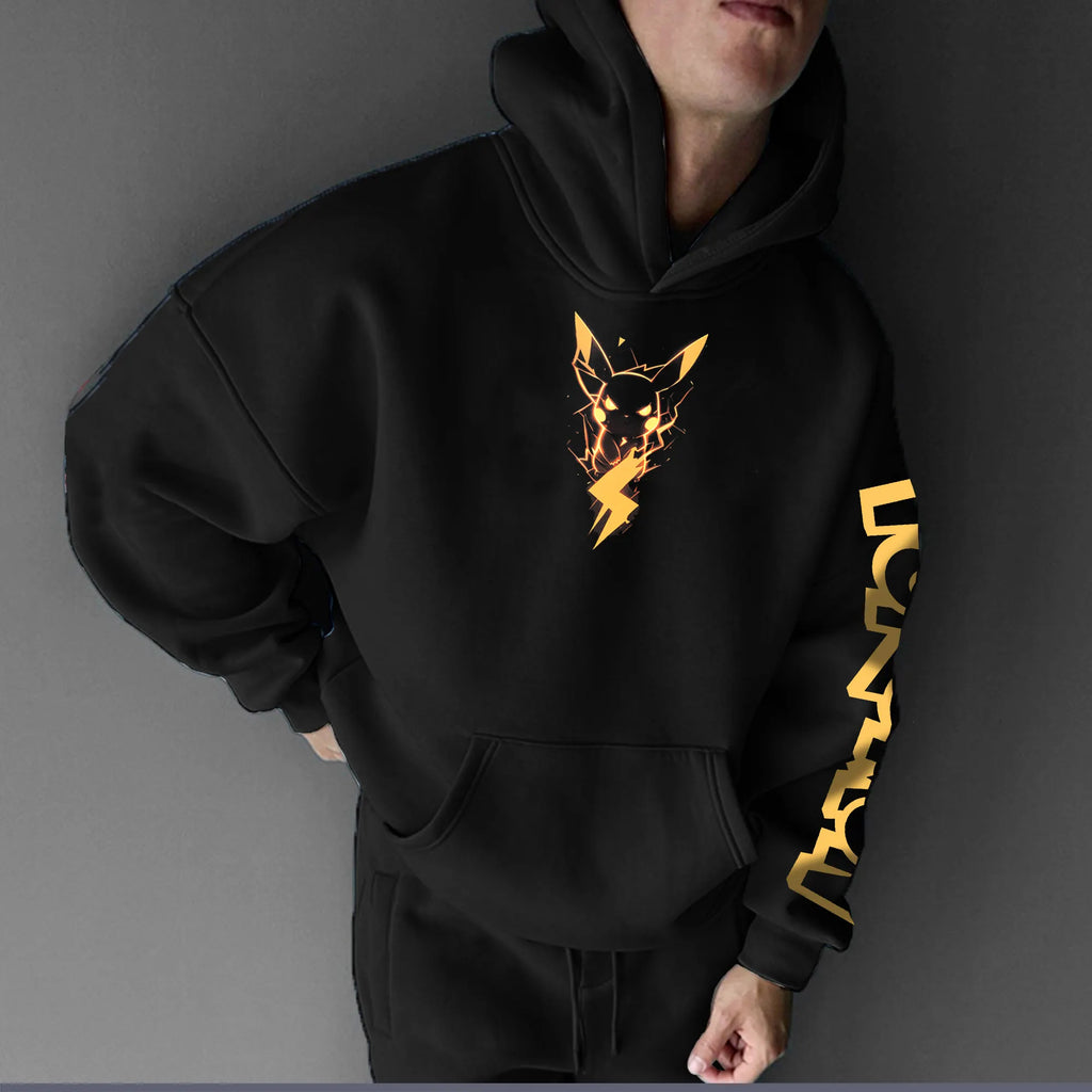 PKM-Unisex Anime Graphic Streetwear Vintage Hoodie