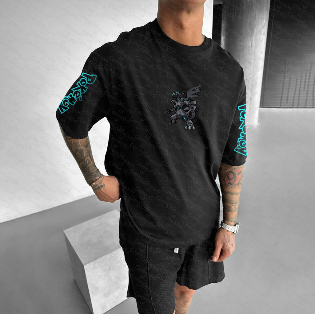 PKM-Unisex  "Pokemon" Anime Inspired Vintage T-Shirt