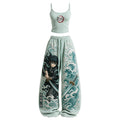 KNY Women's Anime-Print Camisole And Pants Set