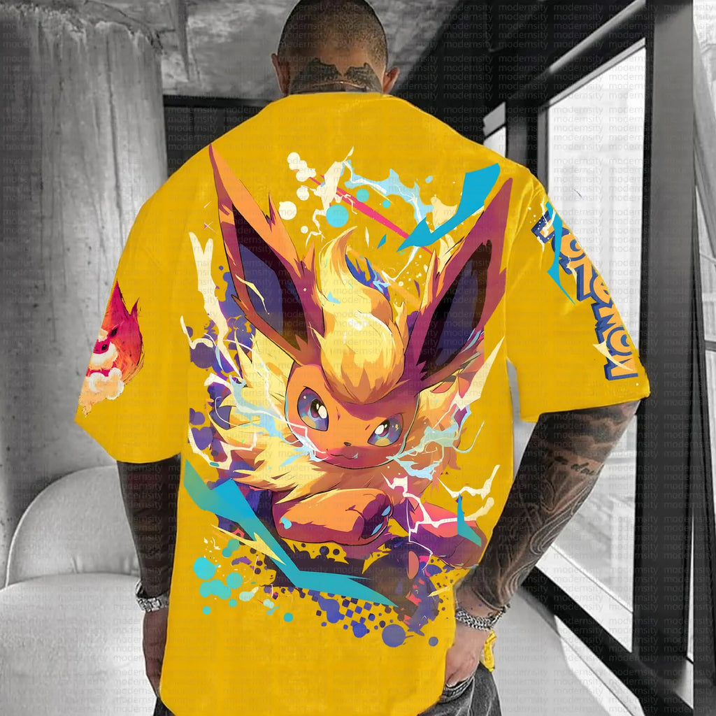 PKM-Unisex  Anime Inspired Vintage T-Shirt