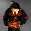 PKM-Unisex Halloween Anime Graphic Streetwear Vintage Hoodie