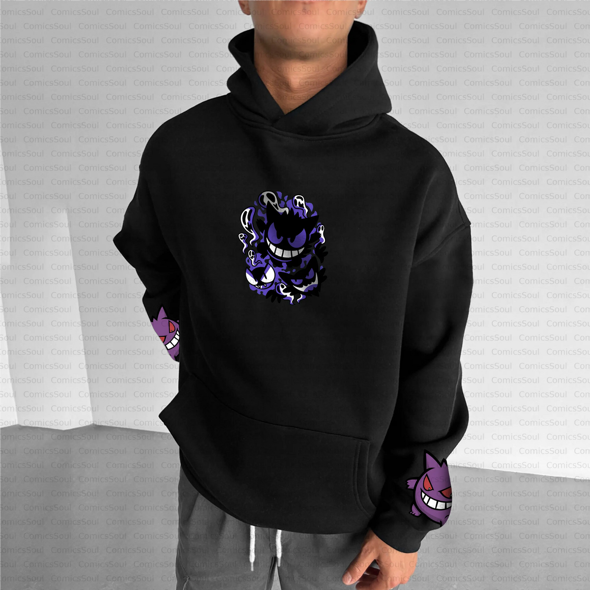 PKM-Unisex Anime Inspired Vintage Plush Hoodie
