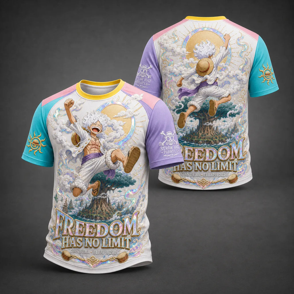 One Piece Pirate Crew Graphic Crew-Neck T-Shirt