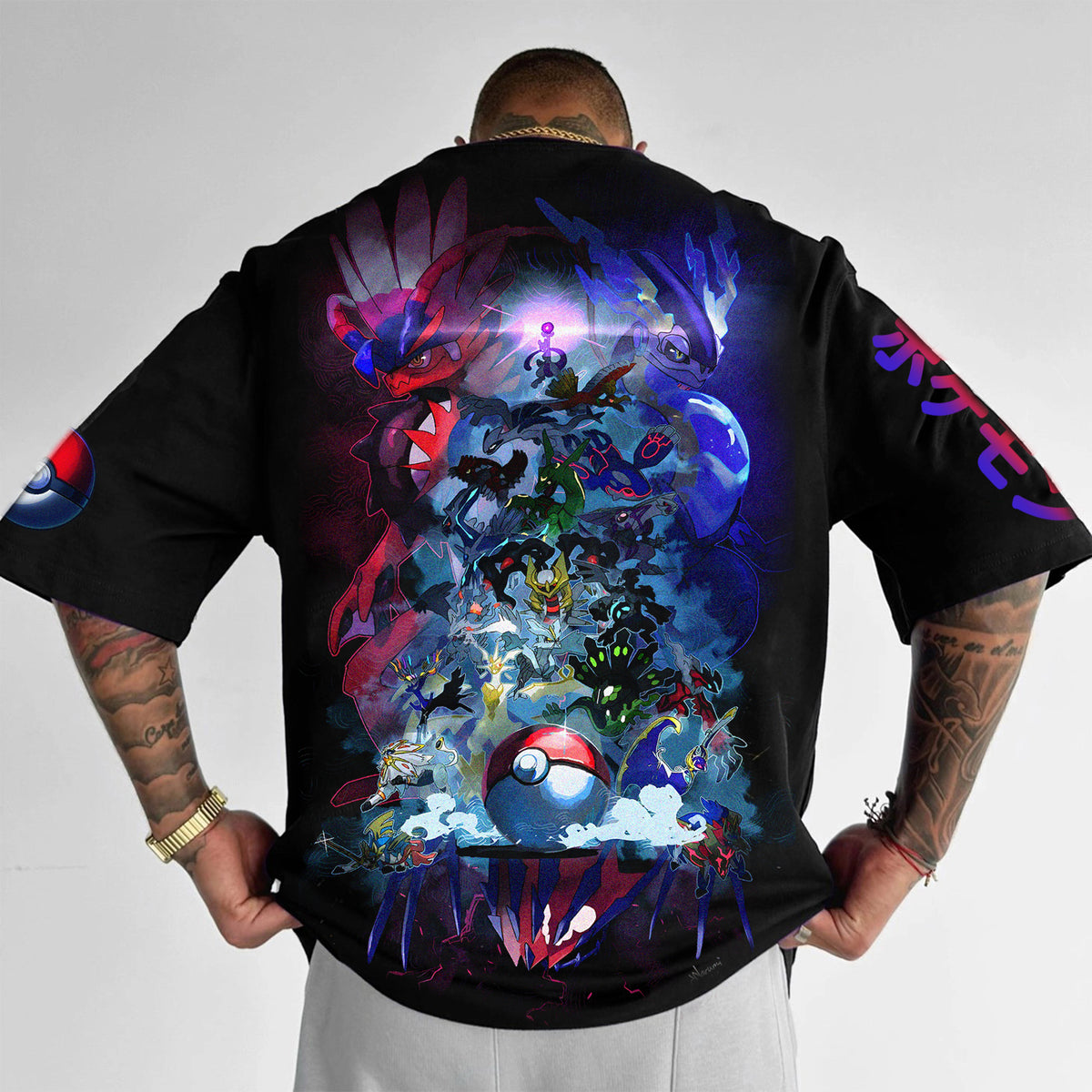 PKM-Unisex Anime Inspired Vintage T-Shirt