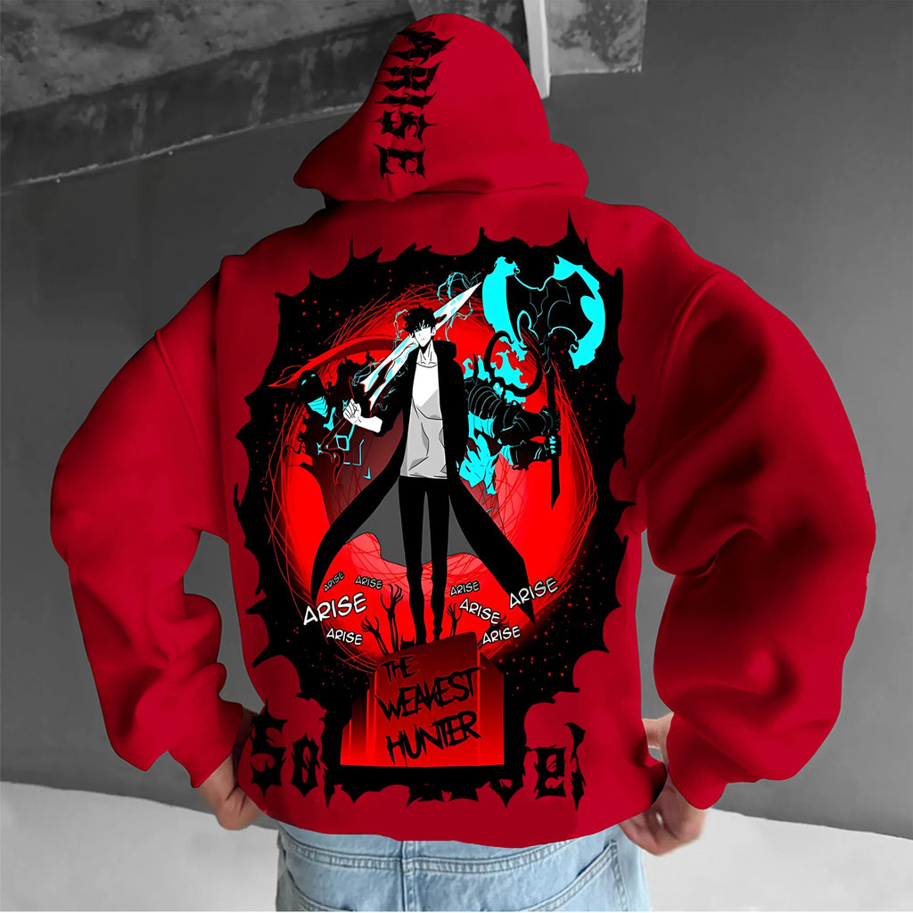 SL-Unisex Anime Graphic Streetwear Vintage Hoodie