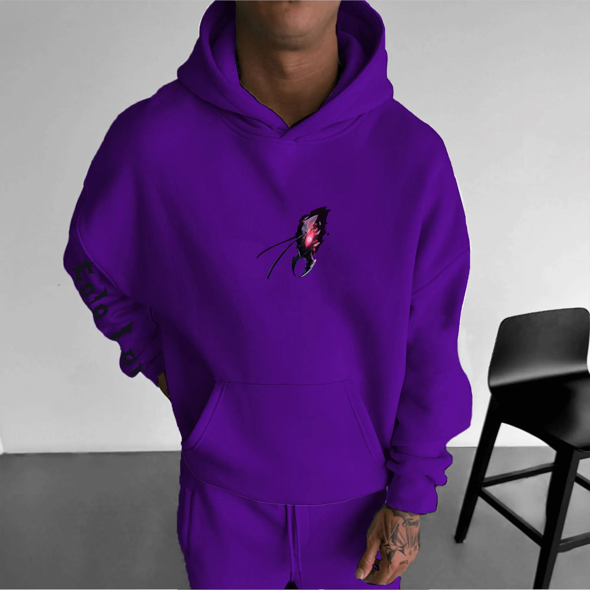 SL-Unisex Anime Graphic Streetwear Vintage Hoodie