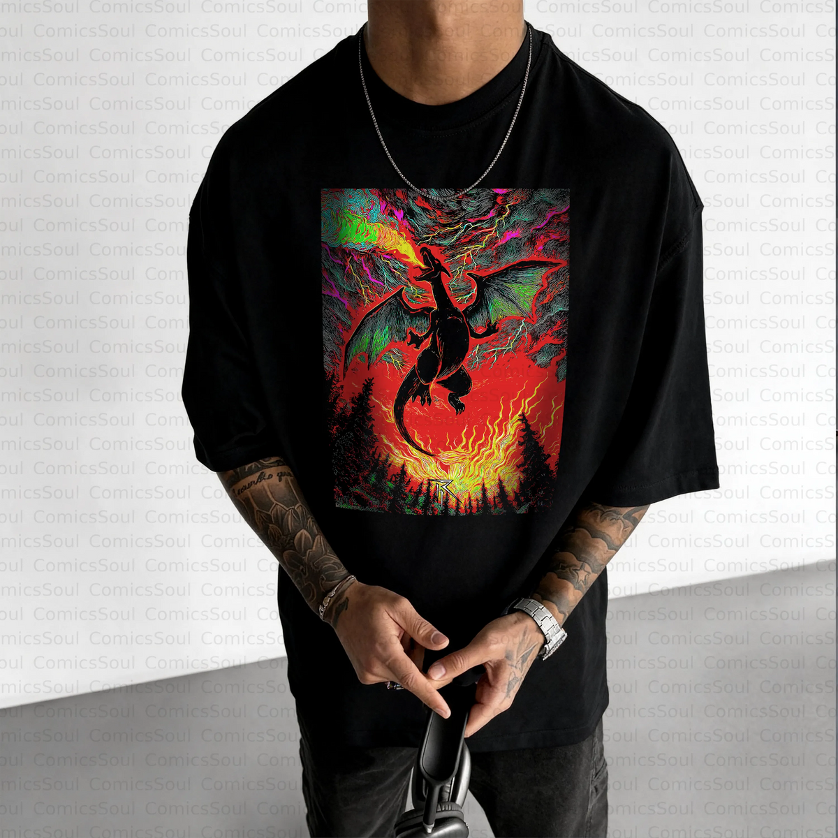 PKM-Unisex Anime Inspired Vintage T-Shirt