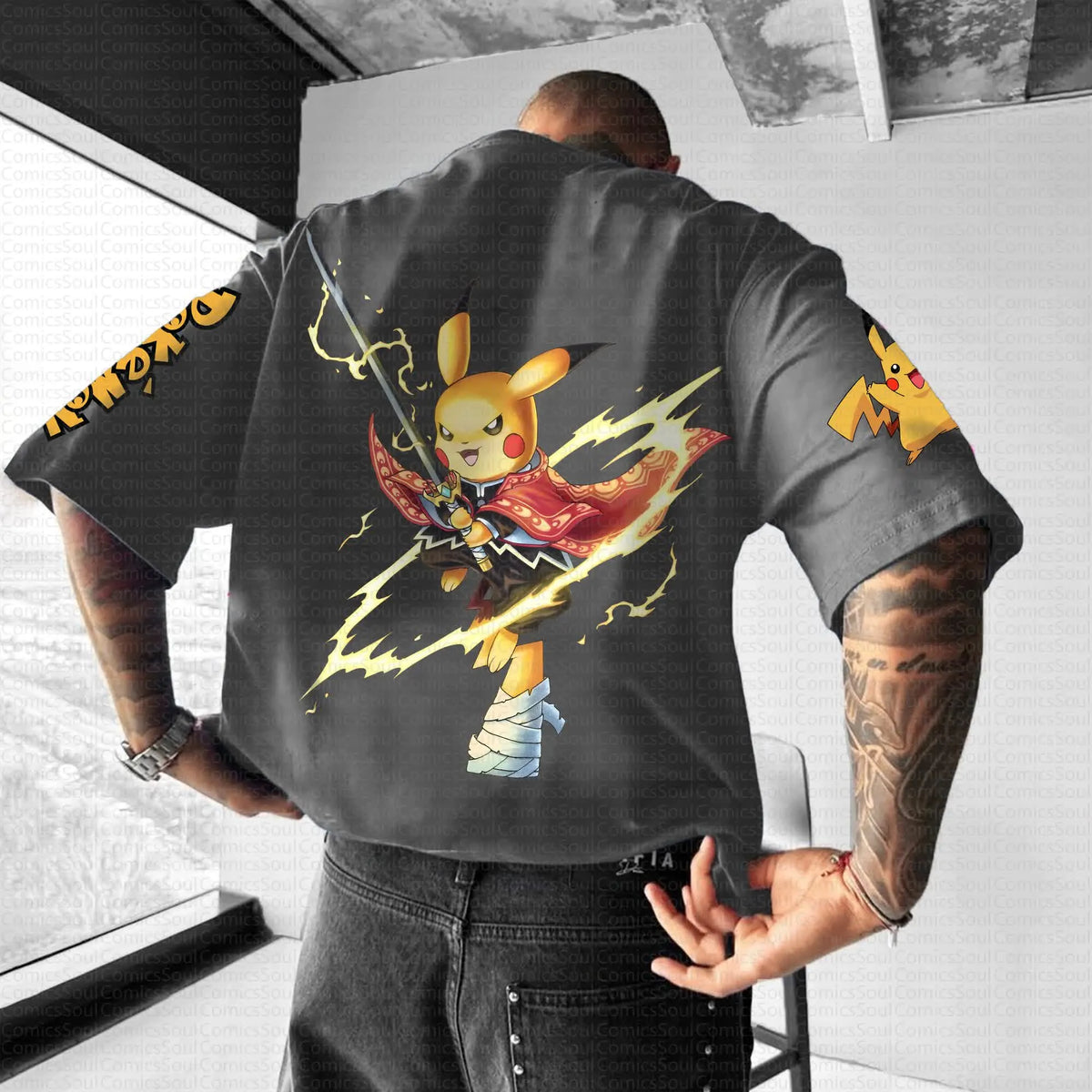 PKM-Unisex  Anime Inspired Vintage T-Shirt
