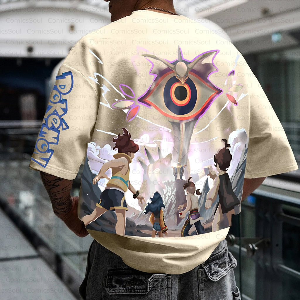 PKM-Unisex Anime Inspired Vintage T-Shirt