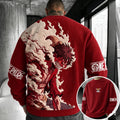 One Piece Unisex Retro Corduroy Sweatshirt In Anime Style