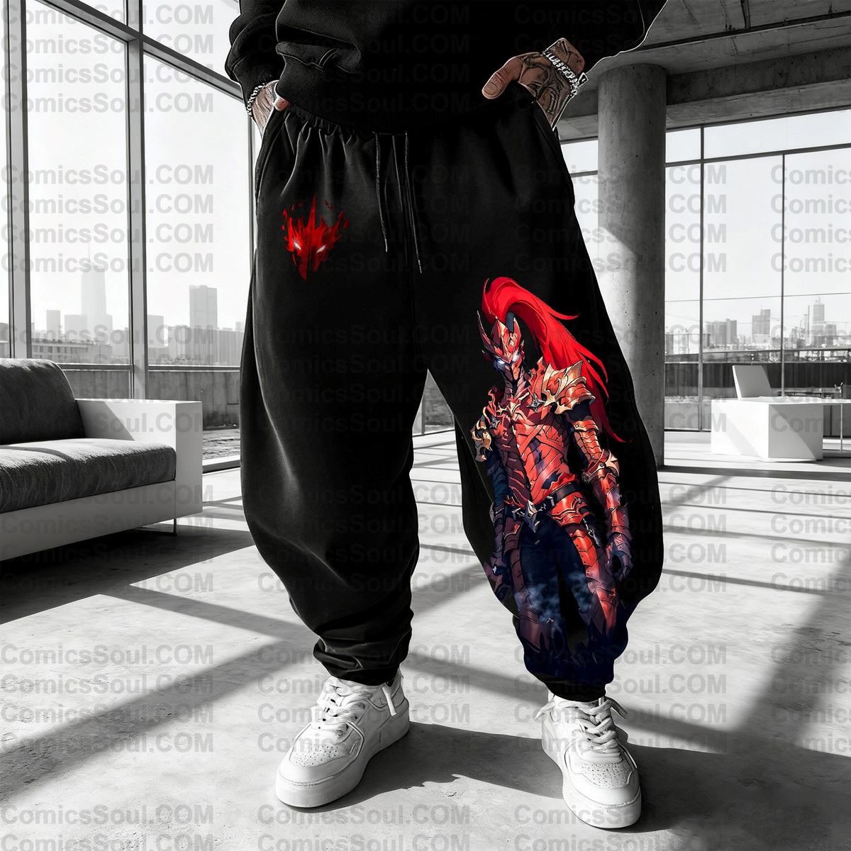 SL-Unisex Anime Inspired Vintage Plush Pants