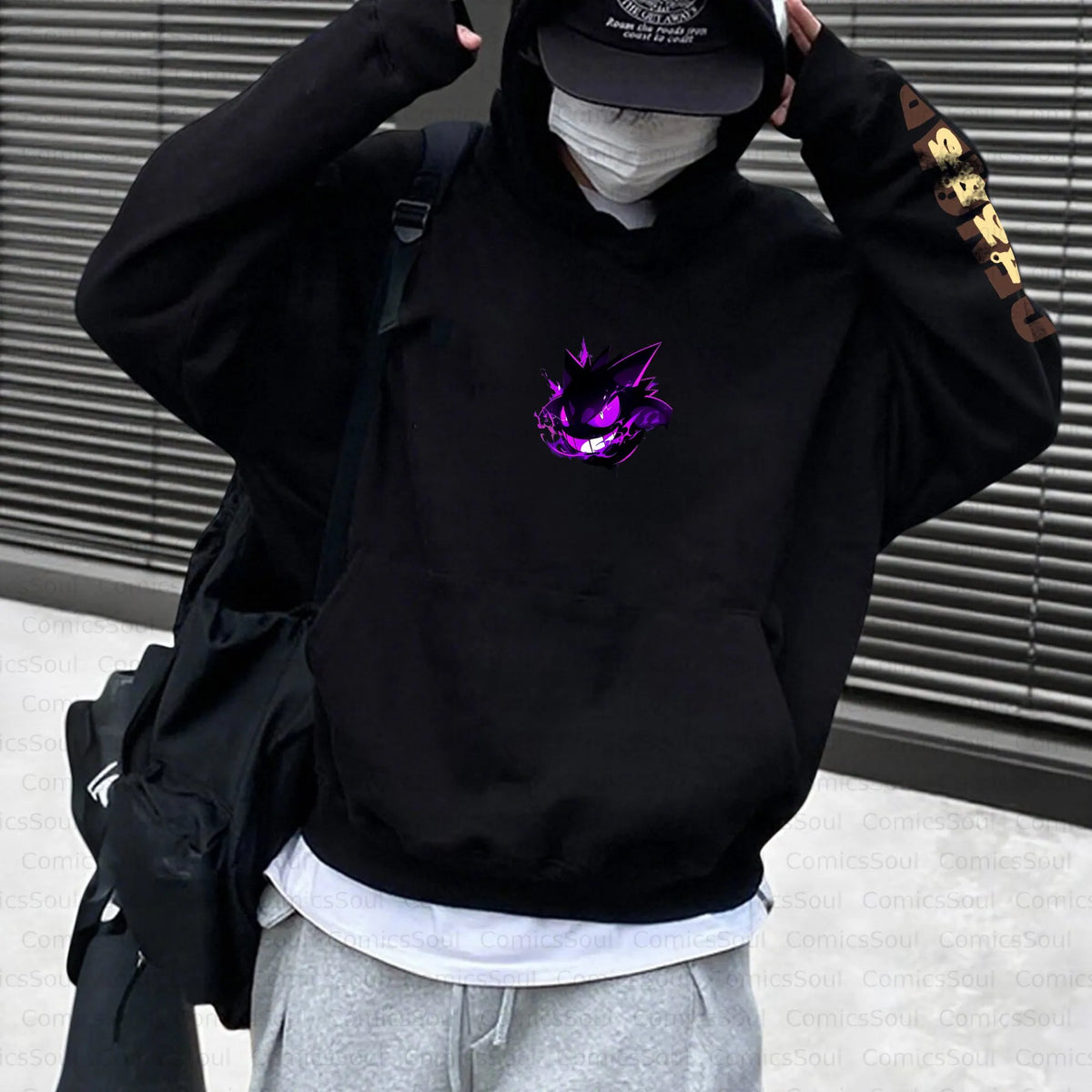 PKM-Unisex Anime Inspired Vintage Plush Hoodie
