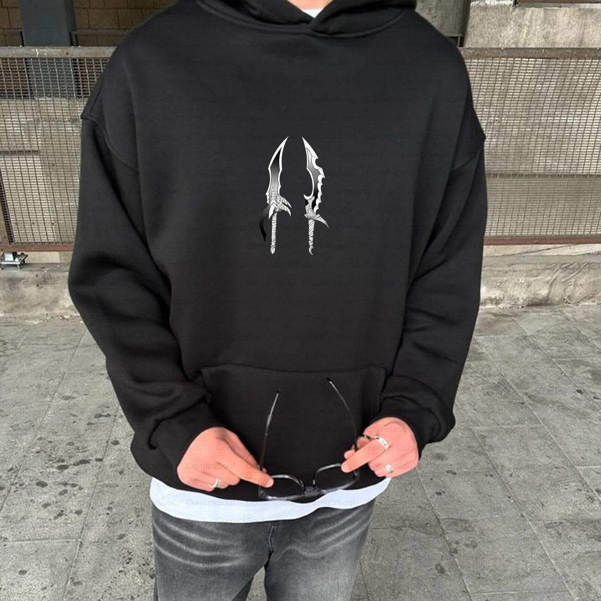 SL-Unisex Anime Inspired Vintage Plush Hoodie