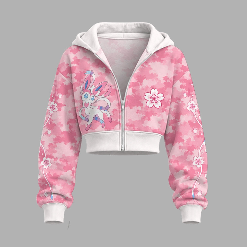 Pokémon-Short zip-up sweatshirt set