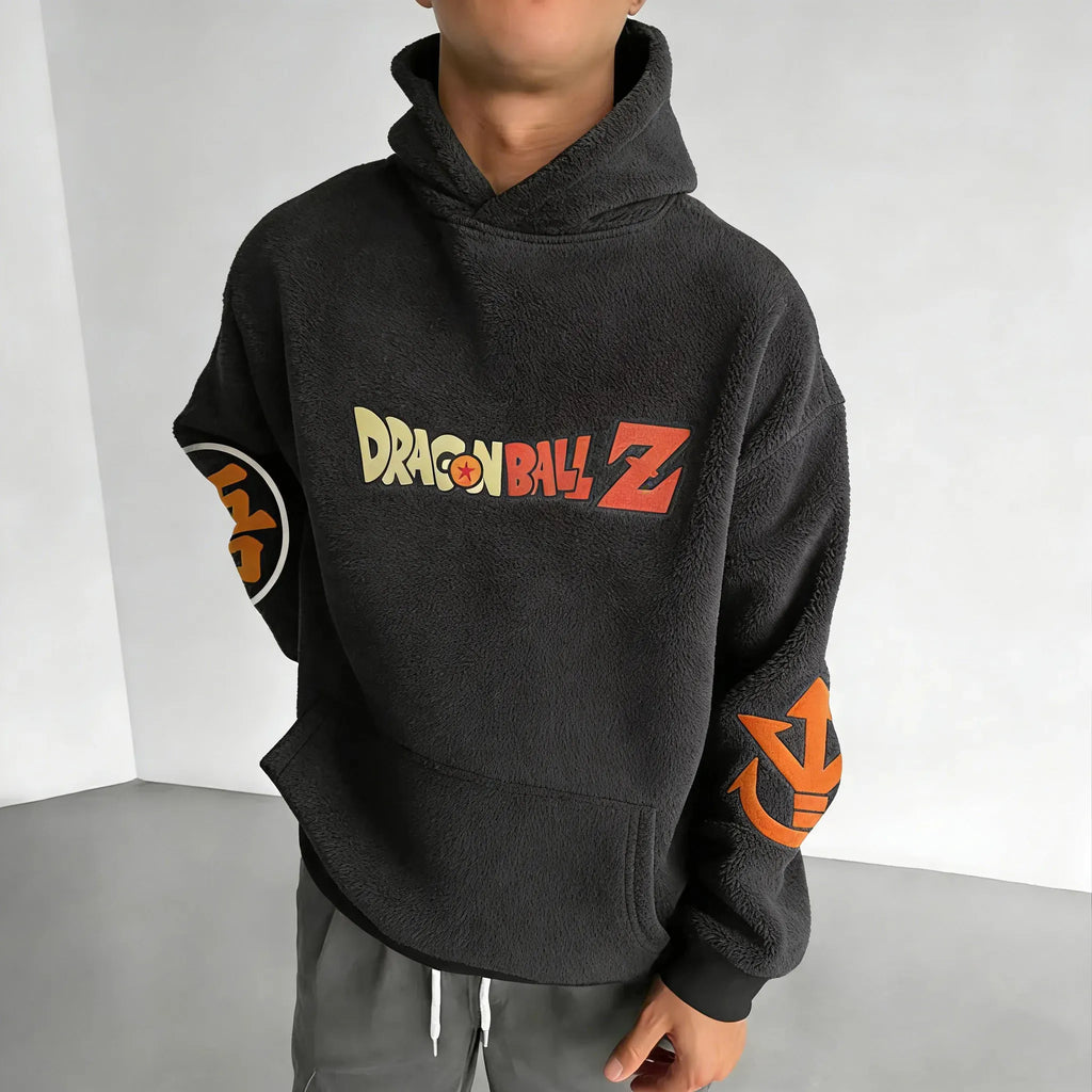 Dragon Ball Color Blocked Plush Hoodie