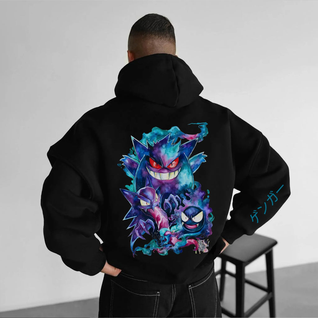 PKM-Unisex Anime Graphic Streetwear Vintage Hoodie