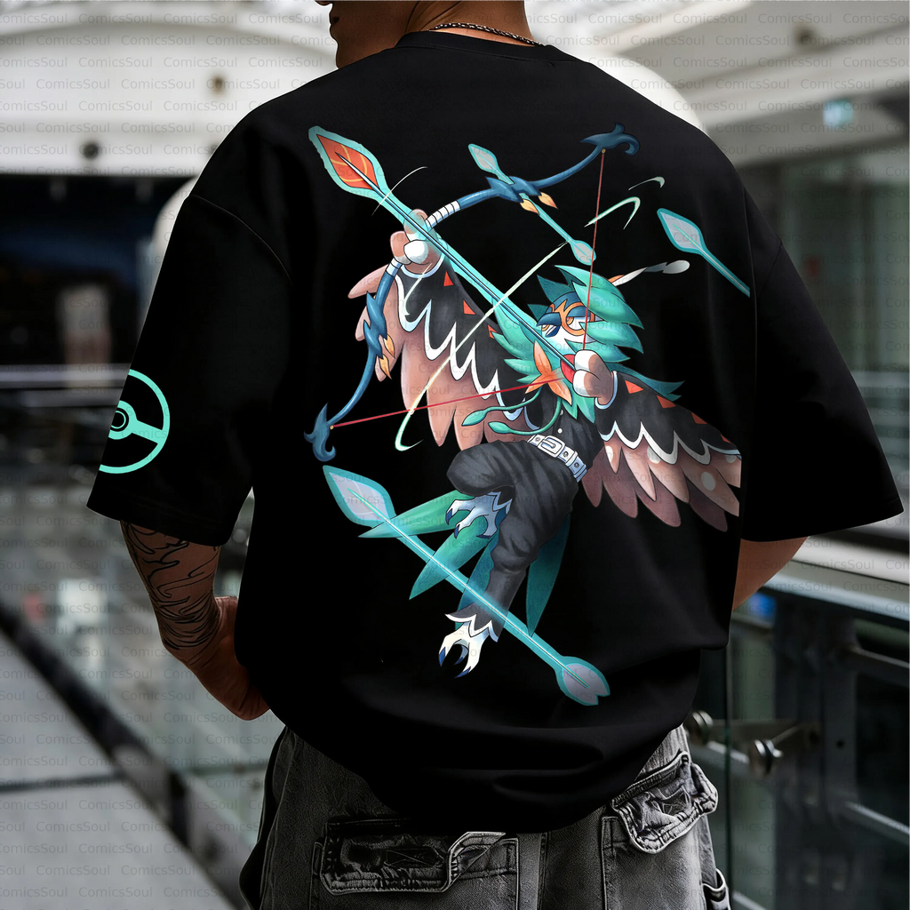 PKM-Unisex Anime Inspired Vintage T-Shirt