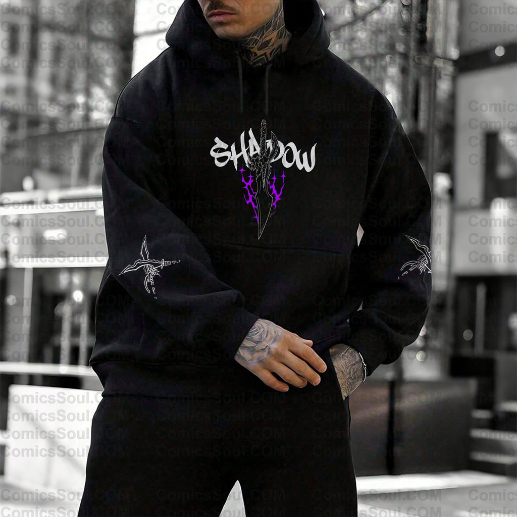 SL-Unisex Anime Graphic Streetwear Wintage Plush Hoodie