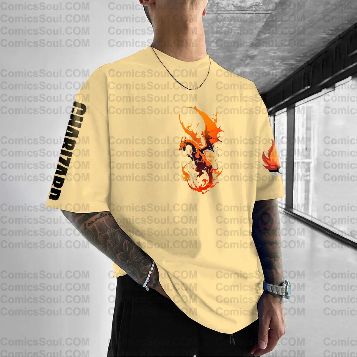 PKM-Unisex Anime Inspired Vintage T-Shirt