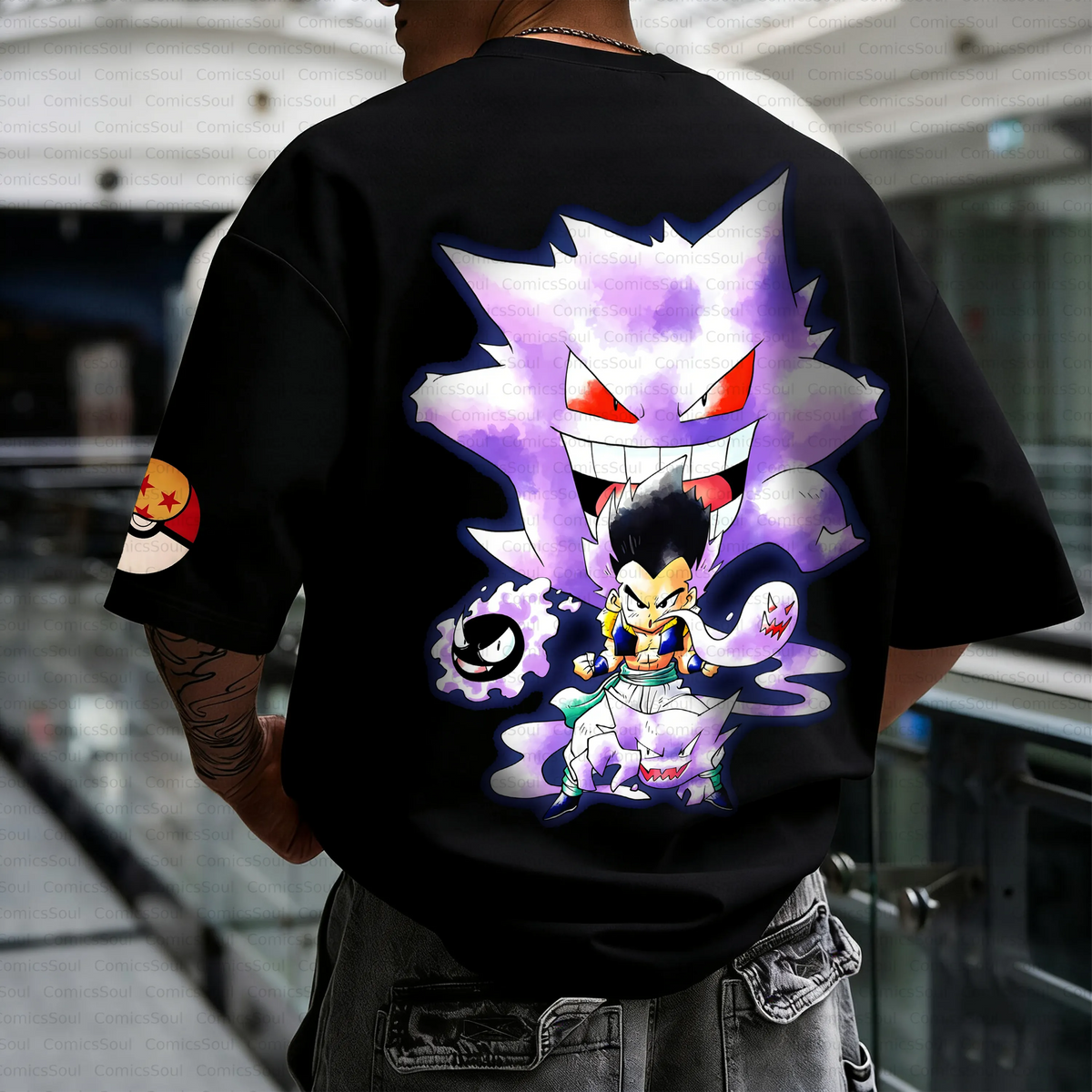 PKM-Unisex Anime Inspired Vintage T-Shirt
