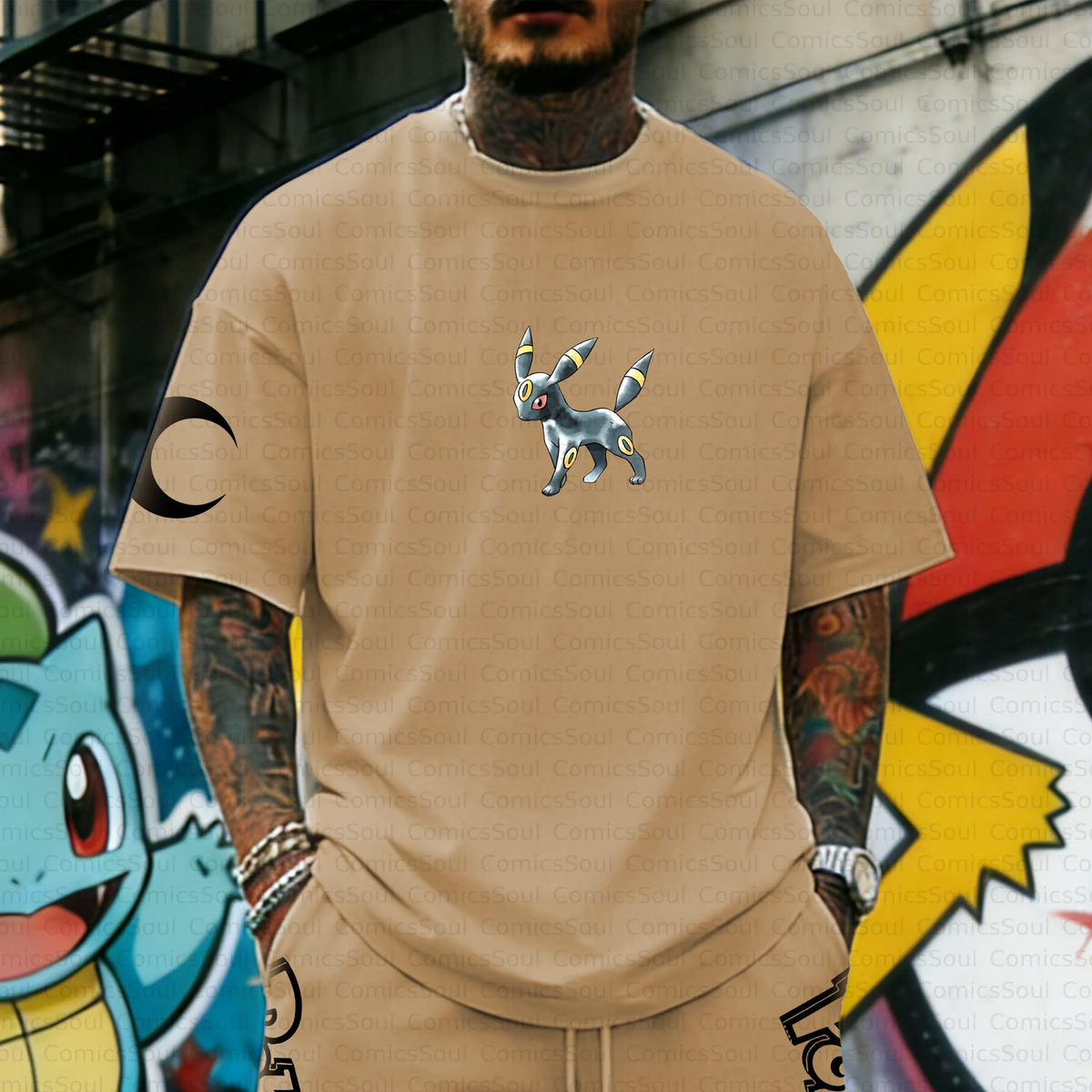 PKM-Unisex Anime Inspired Vintage T-Shirt
