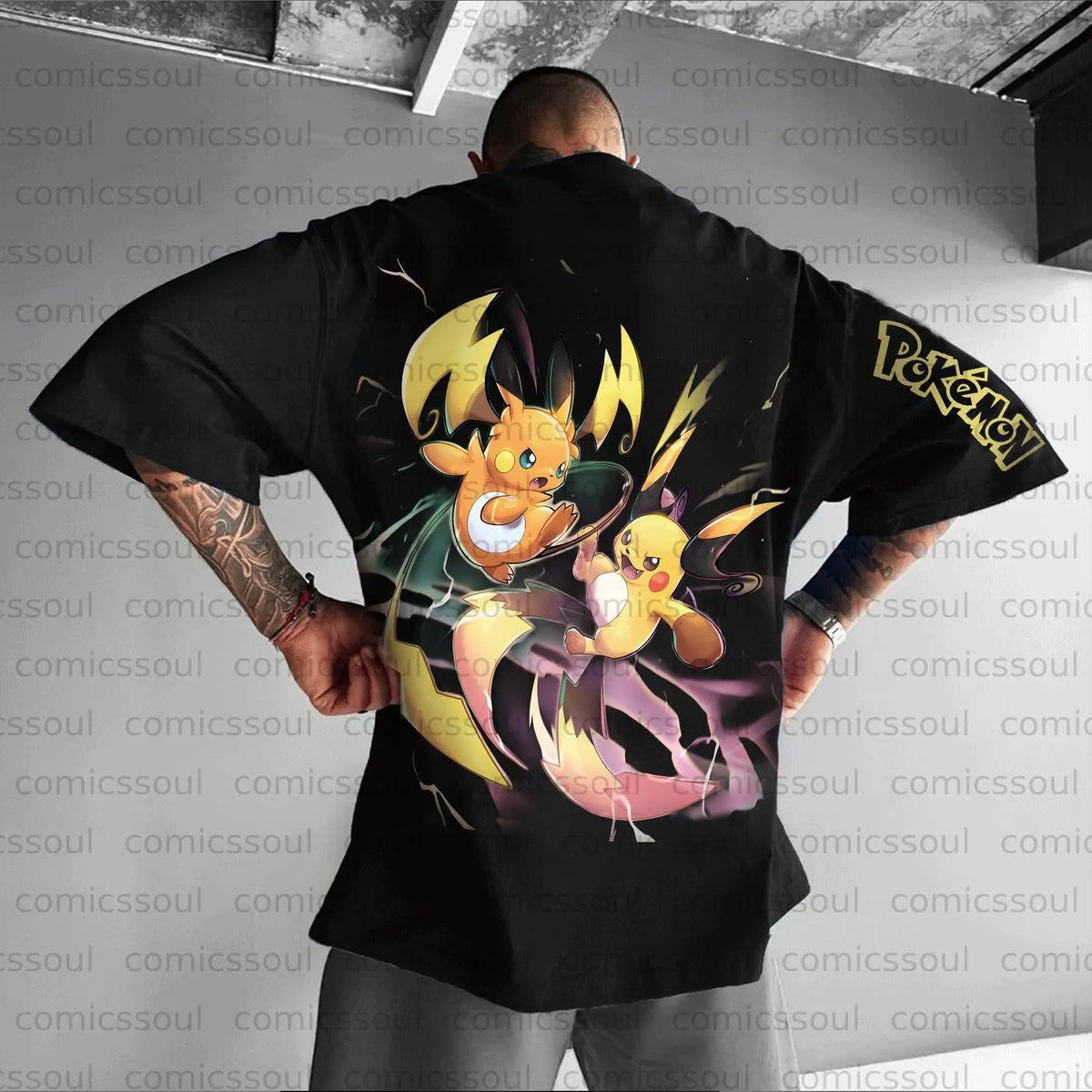 PKM-Unisex Anime Inspired Vintage T-Shirt