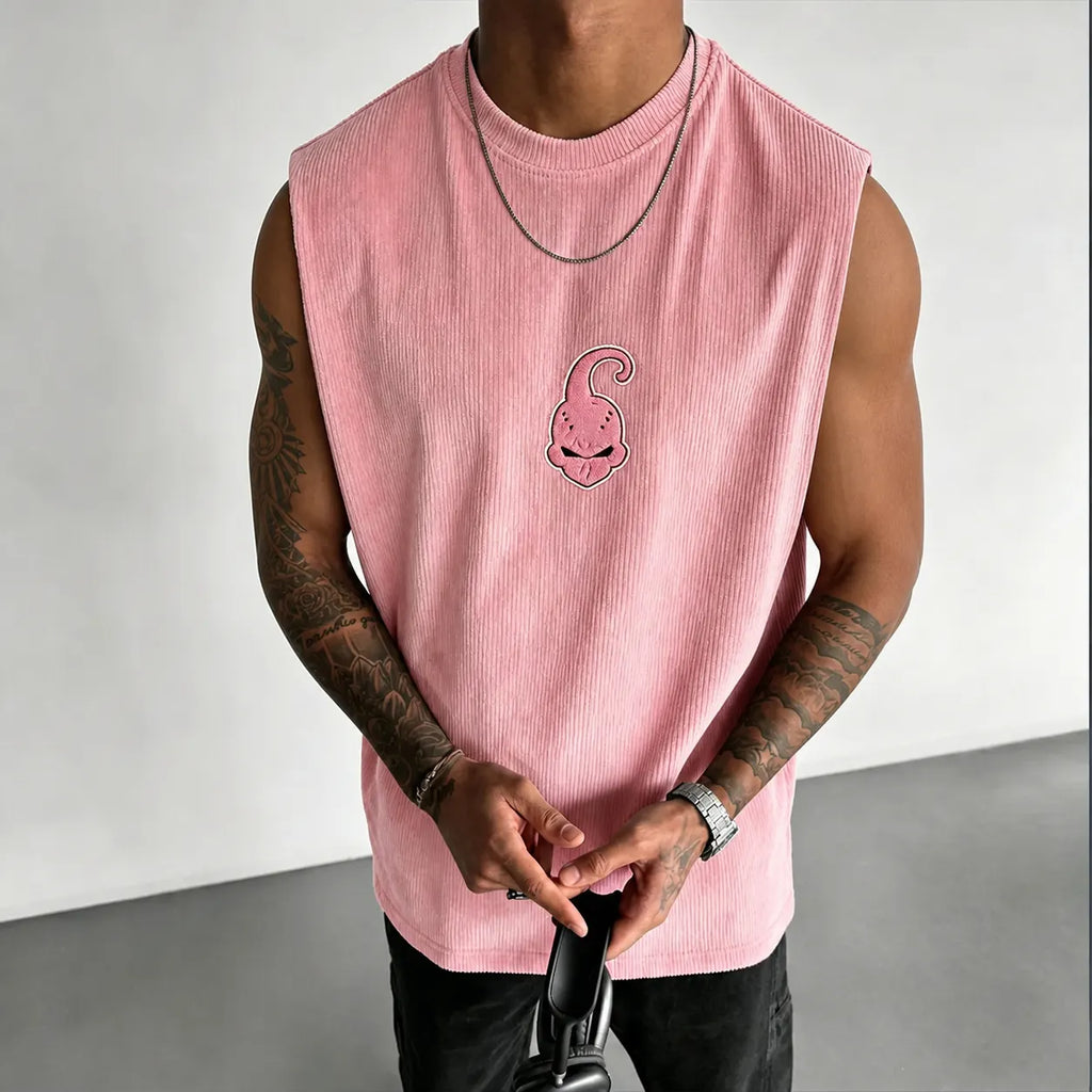 Dragon Ball Unisex Anime-Style Retro Corduroy Tank Top